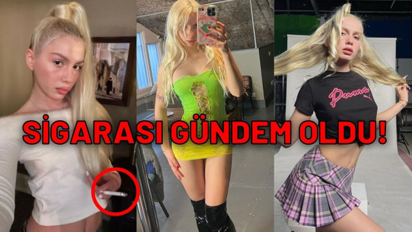 Daha önce büyük olay olmuştu yine yaptı! Aleyna Tilki sigaralı paylaşımı ile takipçilerini kızdırdı!