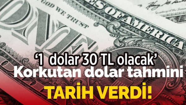 Dünyaca ünlü banka '1 dolar 30 TL olacak' deyip tarih verdi