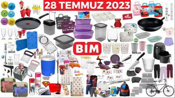 BİM aktüel 28 Temmuz 2023 indirimli ürünler kataloğu:  58" Google TV 12.999 TL, Elektrikli Bisiklet.