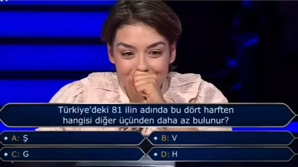 Türkiye’nin 81 İlinde V, Ş, G, H Harflerinden Hangisi Daha Az Bulunur?