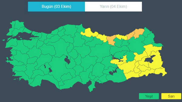 Meteorolojiden 43 ilde hava durumu alarmı: 17 il için sarı ve turuncu alarm verildi!