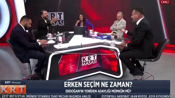 KRT TV Canlı Yayınında ‘Yırtık Don’ Kavgası