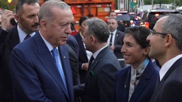 Erdoğan’ı ABD’de Hafize Gaye Erkan Karşıladı