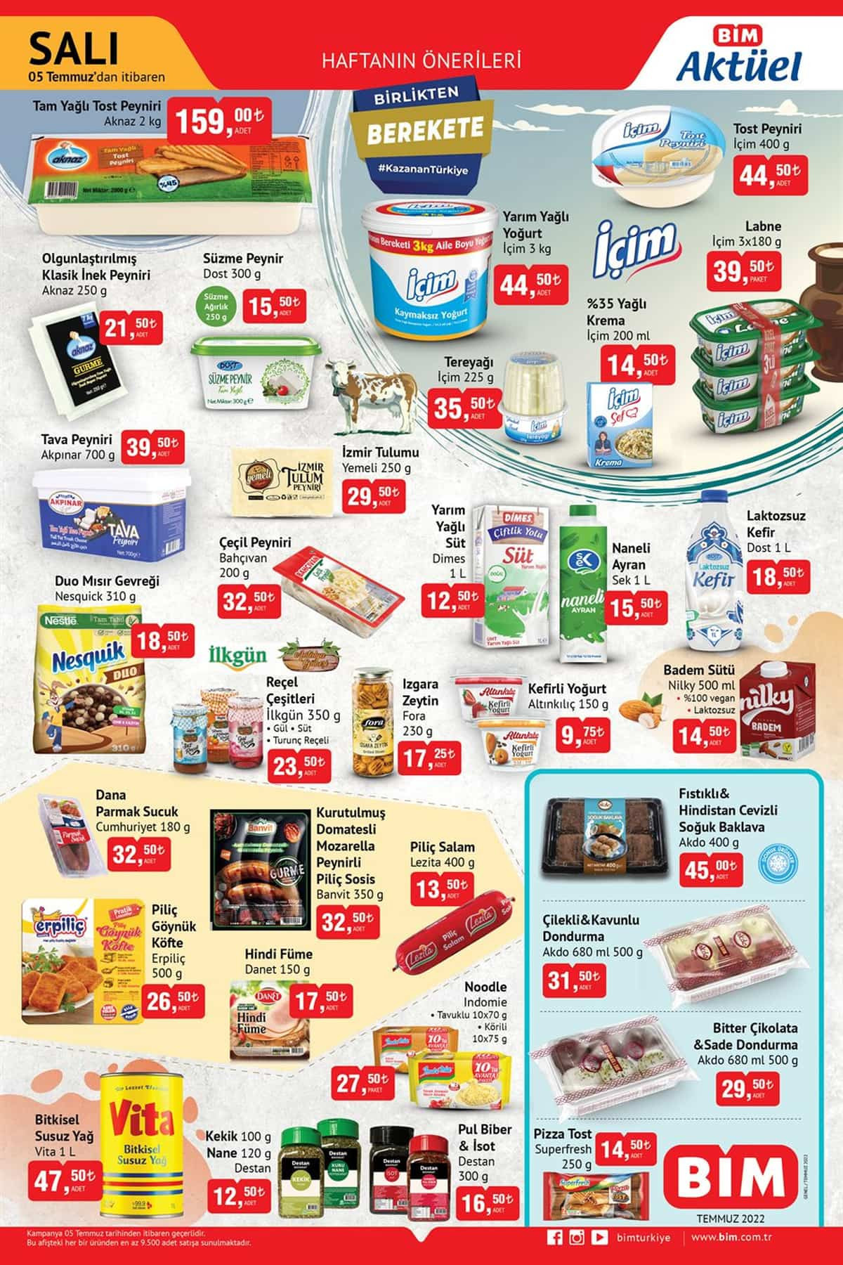 5 Temmuz Salı BİM Aktüel Ürün Kataloğu Yayınlandı: Beyaz Peynir, Sıvı Yağ, Süt, Salam Fiyatları... - Resim : 2