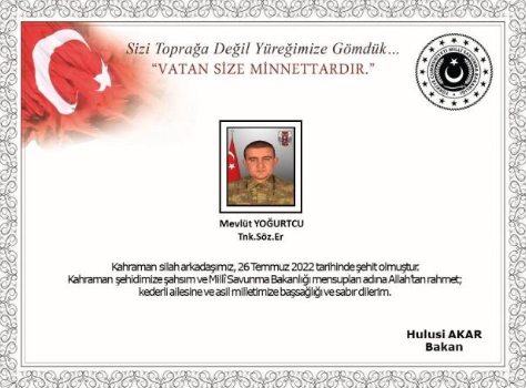 İki Asker Şehit Oldu! Yürekleri Dağlayan Şehit Haberi Fırat Kalkanı Harekat Bölgesinden Geldi! - Resim : 1