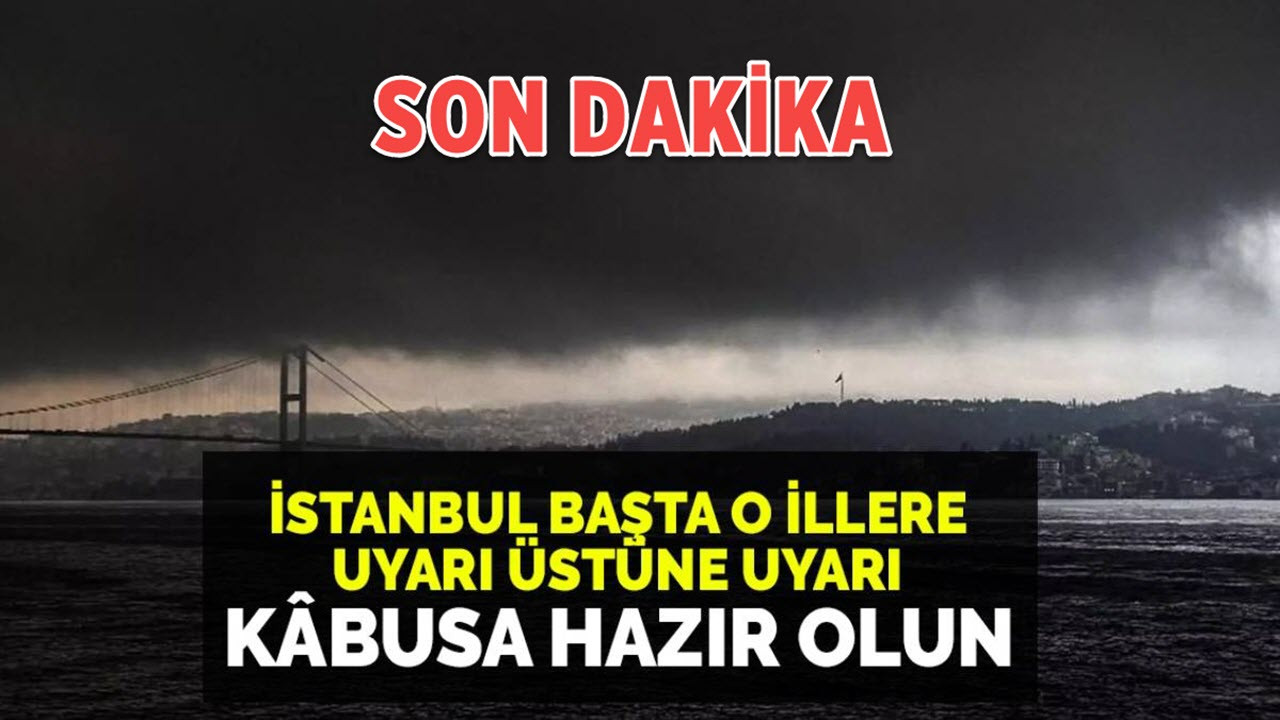 AKOM, AFAD ve Meteoroloji'den peş peşe uyarı Sarı ve turuncu kod: İstanbul, Bursa, Sakarya, Kocaeli, Düzce... bu iller kabusa hazır olsun