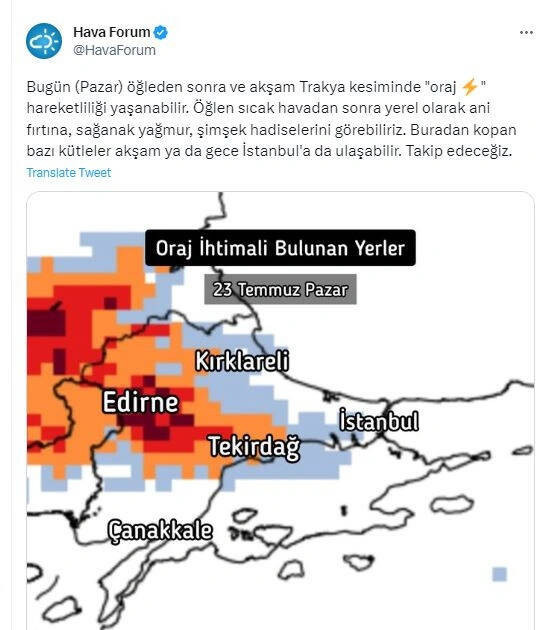 Meteoroloji oraj uyarısı yapıldı! Felaket İstanbul’a da sıçrayacak günlerce sürecek - Resim : 2