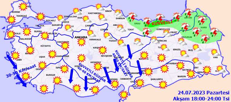 Meteoroloji'den sağanak yağış uyarısı geldi: Türkiye’nin bir yanı kavruluyor bir yanı selle boğuşuyor! İşte bölge bölge hava durumu - Resim: 4
