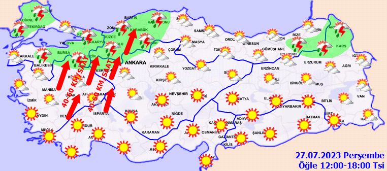 Meteoroloji Ankara ve İstanbul'u uyardı! Birçok ilde etkili yağışlar bekleniyor. - Resim : 1
