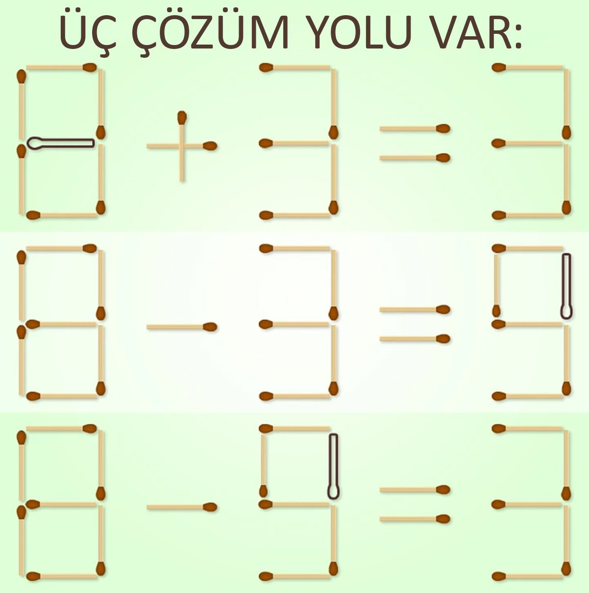 Aritmetik Severlerin Zihnini Zorlayacak Şaşırtıcı Bulmaca: Kibritleri Yer Değiştirin, Sonuç Sizi Şaşırtacak! - Resim : 4