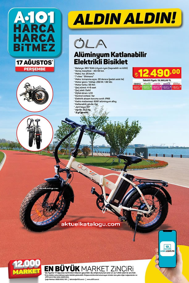 A101 Aktüel Ürün Kataloğu Yayınlandı! A101'de Elektrikli Bisiklet, Smart Led TV, No-Frost Buzdolabı, Seramik Tabanlı Ütü Çok Uygun Fiyata! - Resim : 5