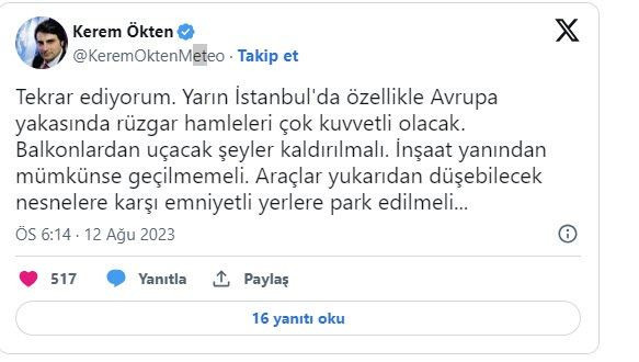 İstanbul için son dakika kırmızı alarm! Yarın sakın bu bölgelerden geçmeyin... Vatandaşlara uyarı üstüne uyarı az önce geldi - Resim : 1