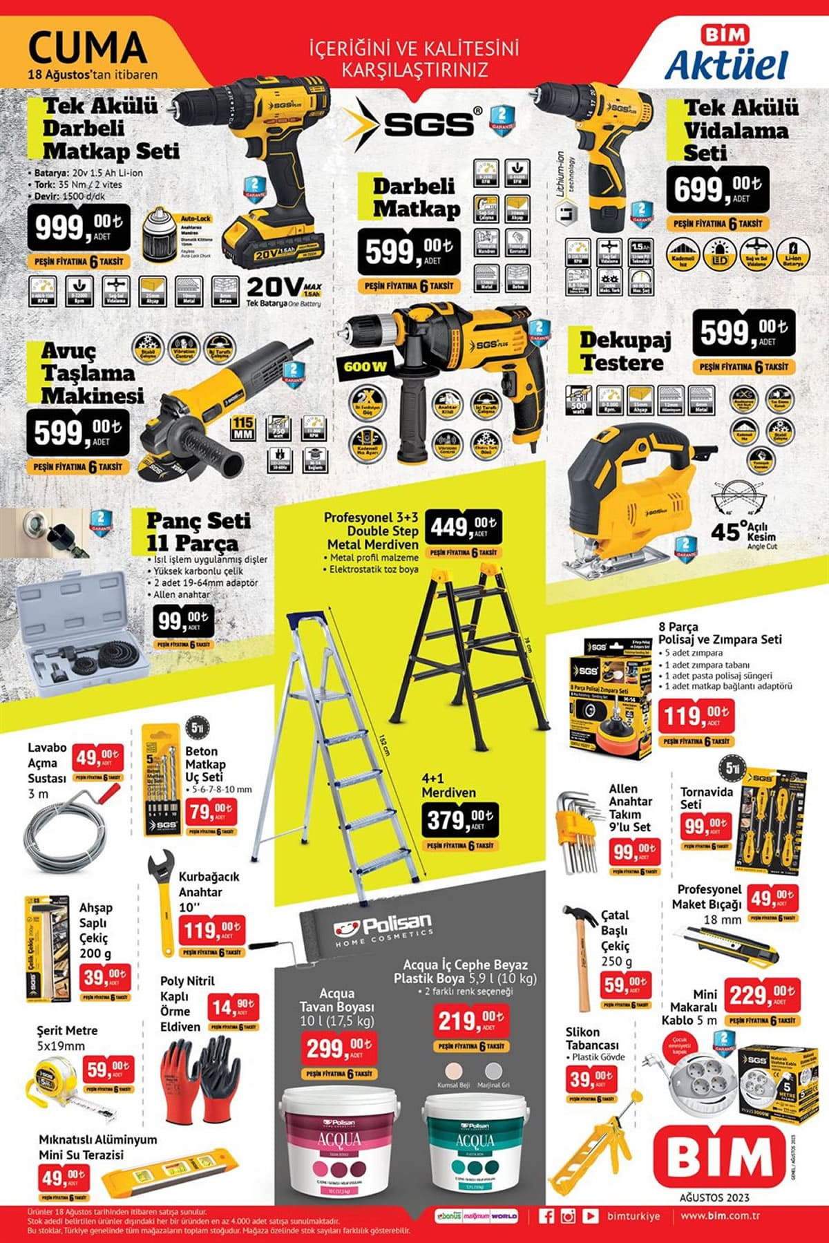 Bim 18 Ağustos 2023 Aktüel Kataloğu Yayınlandı: BİM'de Elektrikli Bisiklet, Matkap Seti, Akıllı Bileklik, Smart TV, Koltuk Örtüsü ve Oyuncaklar Çok Uygun! - Resim : 2