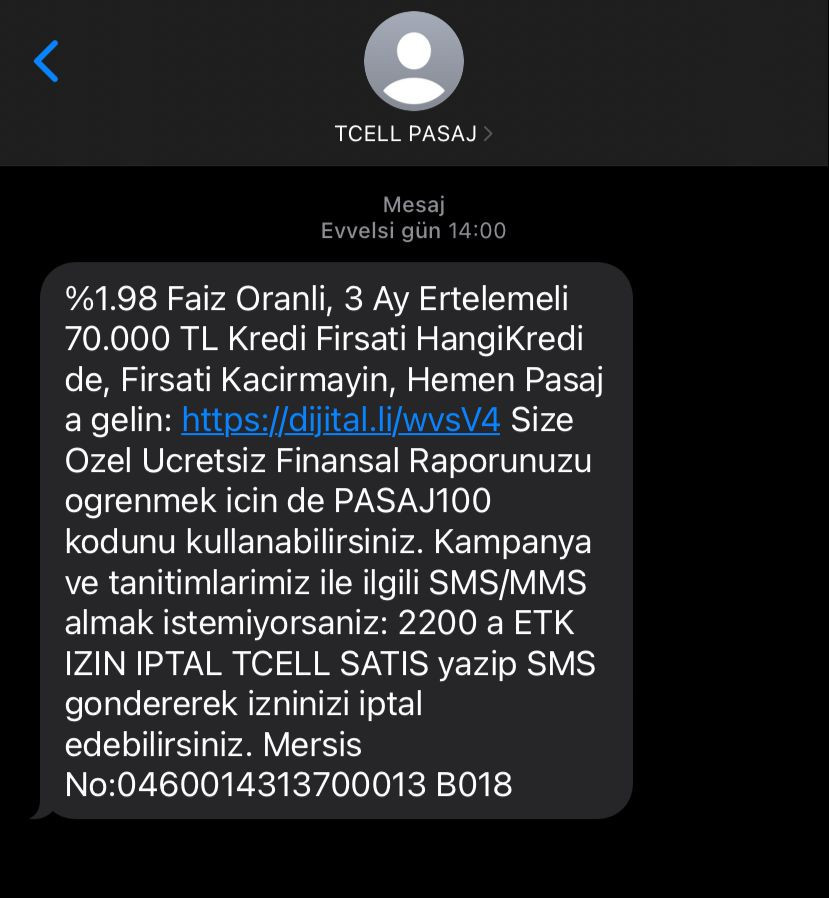 Turkcell Hat Sahiplerine Özel Büyük Fırsat! %1.98 Faiz Oranıyla, 3 Ay Ertelemeli 70.000 TL Kredi Sadece Turkcell Abonelerine Sunuluyor! - Resim : 2