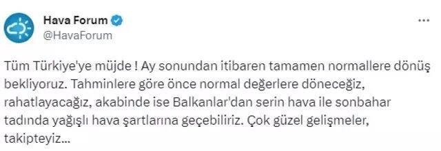 Meteoroloji'den korkutan haritayı paylaştı: Şiddetli kuraklık kapıda! Aşırı sıcakların bitişi için tarih de belli oldu - Resim: 2