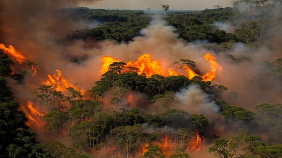 Şaşırtan Görsel: Yangın Fotoğrafına Bakan Herkes Aynı Kişiyi Görüyor! - Resim : 2