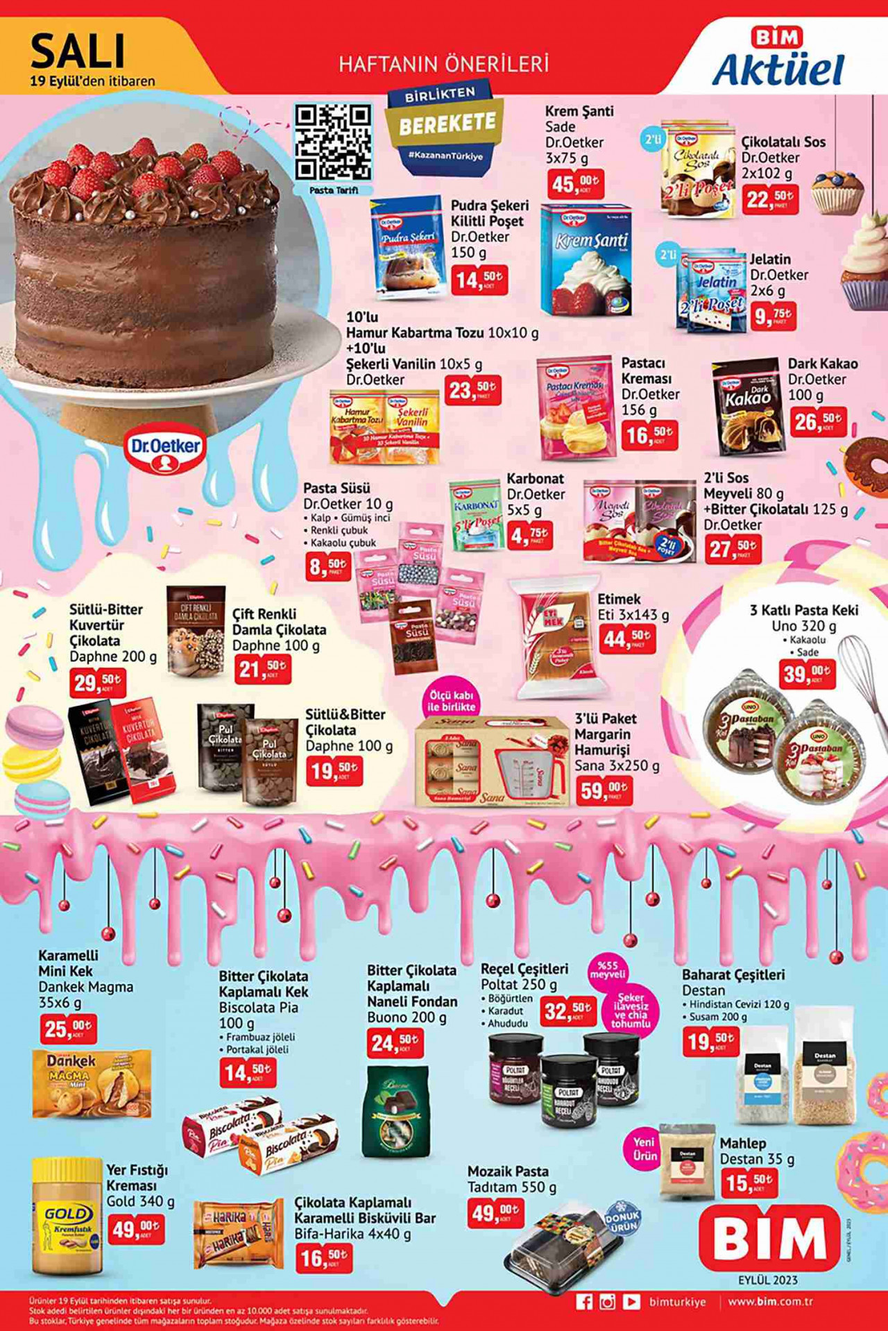 BİM 19 Eylül 2023 Aktüel ürünler kataloğu yayımladı: BİM'de pastacı kreması, kabartma tozu, kronür çikolata, baharat çeşitleri çok uygun fiyata - Resim : 2
