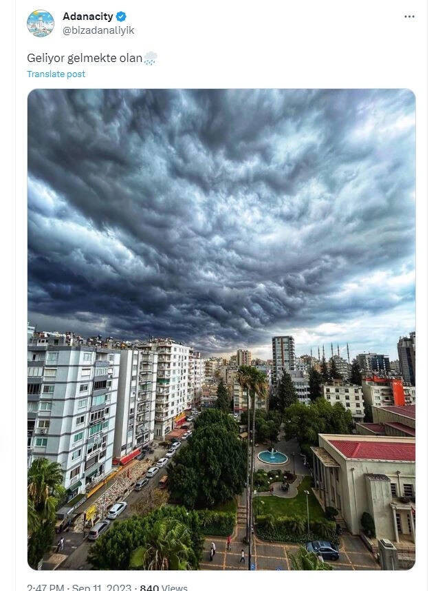 Hatay, Mersin ve Adana’ya doğudan gelen şok: Meteorolojik kaynaklar, bölgeye doğru ilerleyen yağmur bulutları için uyarıda bulundu - Resim : 1