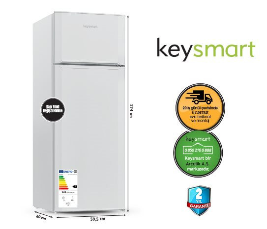 Keysmart Buzdolabı Key 330 BZST