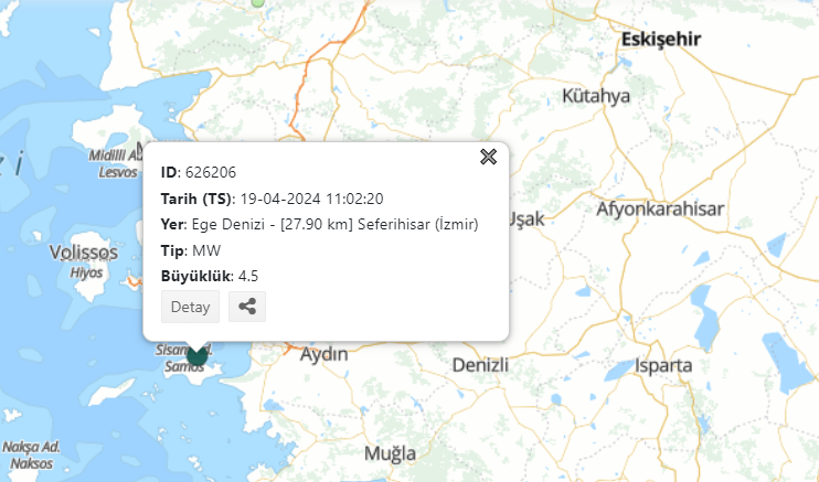 İzmir'de deprem mi oldu? Seferihisar açıklarında deprem - İzmir son depremler - Resim : 1