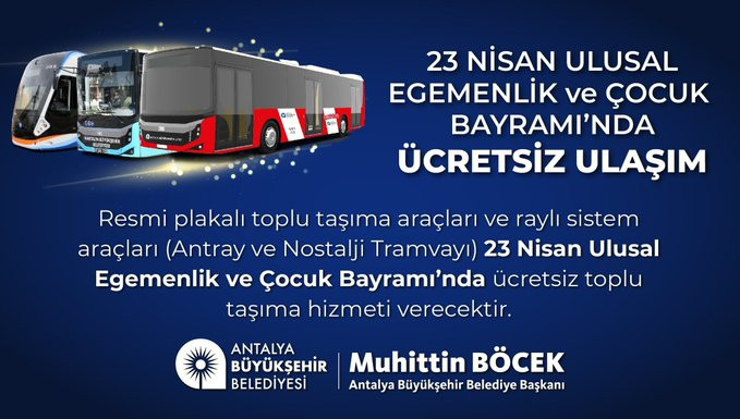 23 Nisan'da metrobüs, Marmaray, Başkentray, İZBAN ücretsiz mi? ESHOT, İZULAŞ bedava mı? Detaylar - Resim : 5