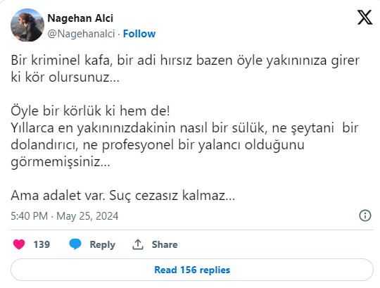 Nagehan Alçı Eski Eşi Rasim Ozan Kütahyalı’ya Saydırdı! Sülük, Adi Hırsız, Dolandırıcı... - Resim : 1