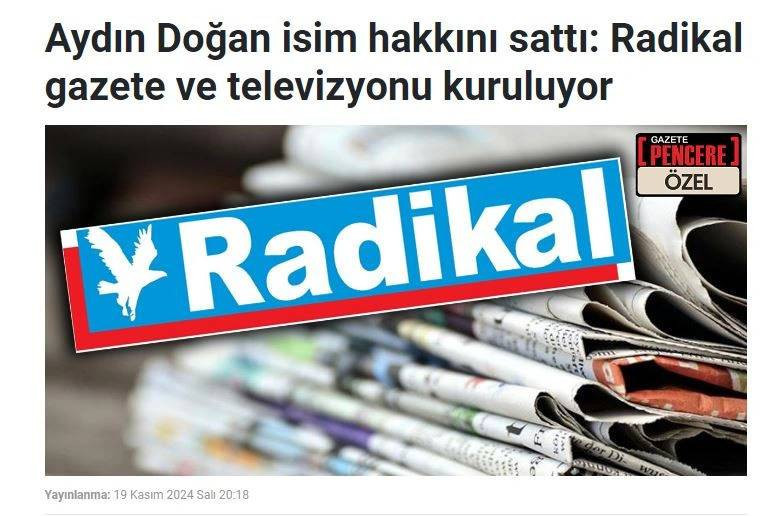 Medyada ‘Radikal Gazetesi’ Muamması! ‘Geri Dönüyor’ Denildi Sonra Yalanladı! Kılıçdaroğlu Detayı Çıktı - Resim : 1