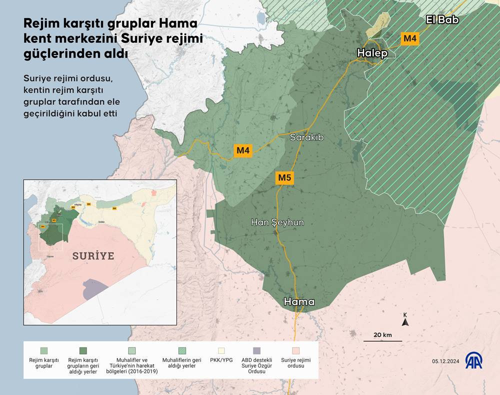 Son Dakika Haberi… Suriye’de Rejimin Elindeki Hama Düştü: Karşıt Gruplar Kontrolü Sağladı - Resim : 2