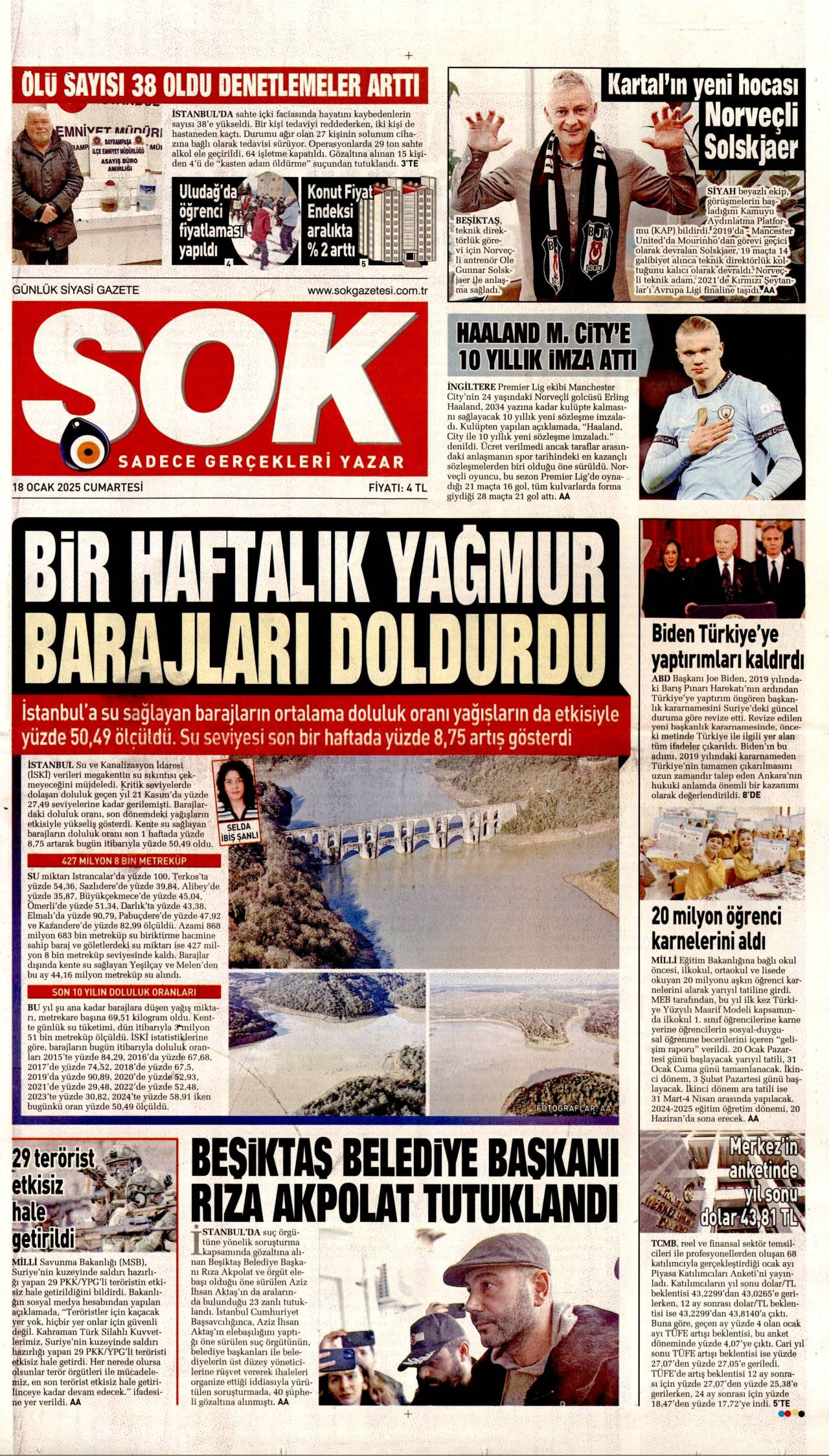 Şok Gazetesi Manşeti